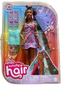 Barbie Totally Hair Doll Butterfly Themed with 8.5-Inch Fantasy Hair & 15 Acc - Picture 1 of 4