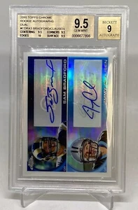 2010 CHROME Rookie DUAL Auto Sam Bradford Jimmy Clausen RC /25 BGS 9.5 GEM MT - Picture 1 of 10