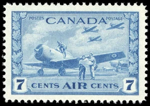 Canada Stamp - Air Mail #C8 - British Commonwealth Air Training Plan (1943) 7... - Picture 1 of 1