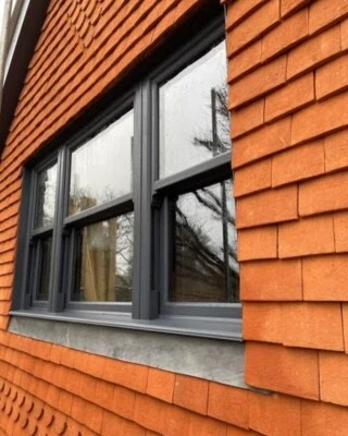 UPVC Sash Windows Sliding Sash Black Foil - Image 1 of 4