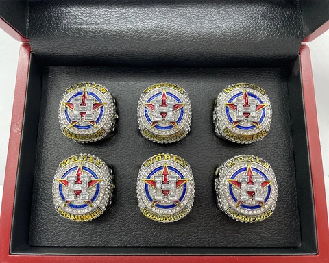 6 players 2022 Houston Astros Championship Ring Set Cover