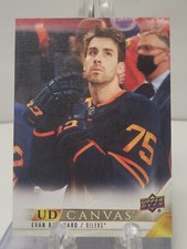2022-23 Upper Deck Series One UD Canvas Hockey Card #C33 – Evan Bouchard