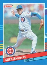 1991 Donruss Baseball Mike Bielecki Chicago Cubs #87