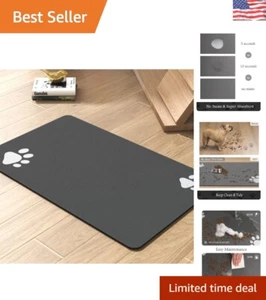 Super Absorbent Pet Feeding Mat - Quick Dry and Anti-Slip for Messy Drinkers - Picture 1 of 9