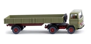 Wiking H0 1/87 051003 Pritschensattelzug (MB) - schilfgrün - NEU - Bild 1 von 1