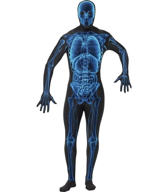 Halloween Unisex Blue X-Ray Costume - Image 1 of 1