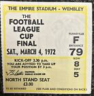 1972 League Cup Final Stoke City V Arsenal Match Ticket Stub Wembley