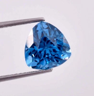 Piedras preciosas de turmalina Mozambique azul océano natural de 5,80 quilates de 10 x 10 mm certificadas Foto 1 de 4