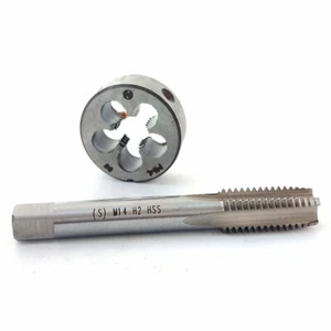 Tap M14 × 2 + 1pc Die M14 × 2 M14 Threaded Metric Right Hand Tap and Die set (S) - Picture 1 of 4
