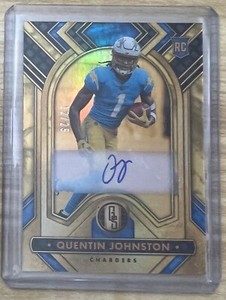 2023 Gold Standard Rookie Quentin Johnston Auto #/25 Los Angeles Chargers RC