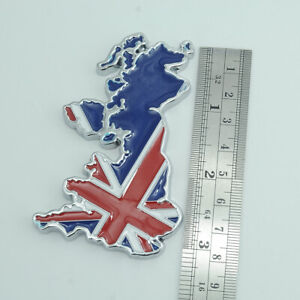 England Britain UK Chrome Metal Emblem Badge Sticker For Jaguar Land Rover Mini