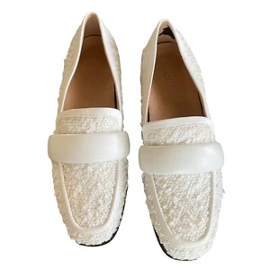 VIONIC Mylene Women's Size 7/EU 37 White Slip-On Boucle Textured Loafers - Picture 1 of 9