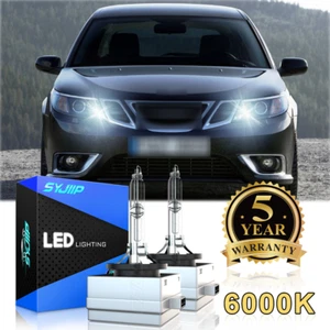 HID Xenon Headlight Bulbs For Saab 9-3 2008 to 2011 Low Beam - Picture 1 of 8