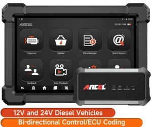 ANCEL X7 HD Heavy Duty Truck Diagnostic Tool Professional Full System 12V 24V - Picture 1 of 9