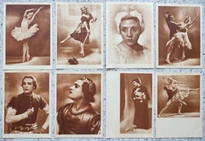 JUEGO DE CARTAS SOVIÉTICAS de finales de 1940 - 1950 bailarines de ballet Dudinskaya y Sergeev 11 - Imagen 1 de 2
