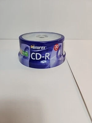 MEMOREX CD-R 52X 700 MB 80 MIN 30 PACK NEW/ FACTORY SEALED - Image 1 of 4