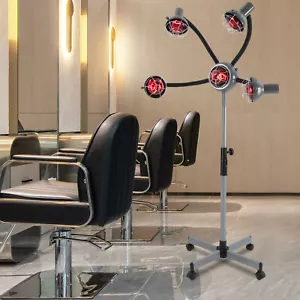 750W 5 Head Salon Infrared Heat Lamp, Adjusting Height Styling Perming Dryer - Picture 1 of 24