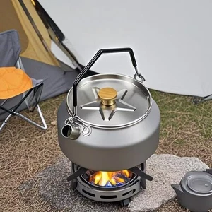 Tetera exterior 304 acero inoxidable 1000 ml camping picnic pesca - Imagen 1 de 8