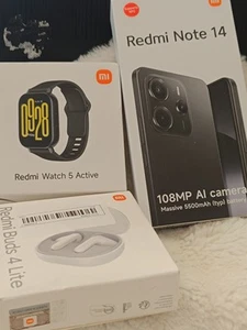 Pack Xiaomi Redmi Note 14 Et Redmi Watch 5 Active Et Redmi Buds 4 Lite - Photo 1 sur 5