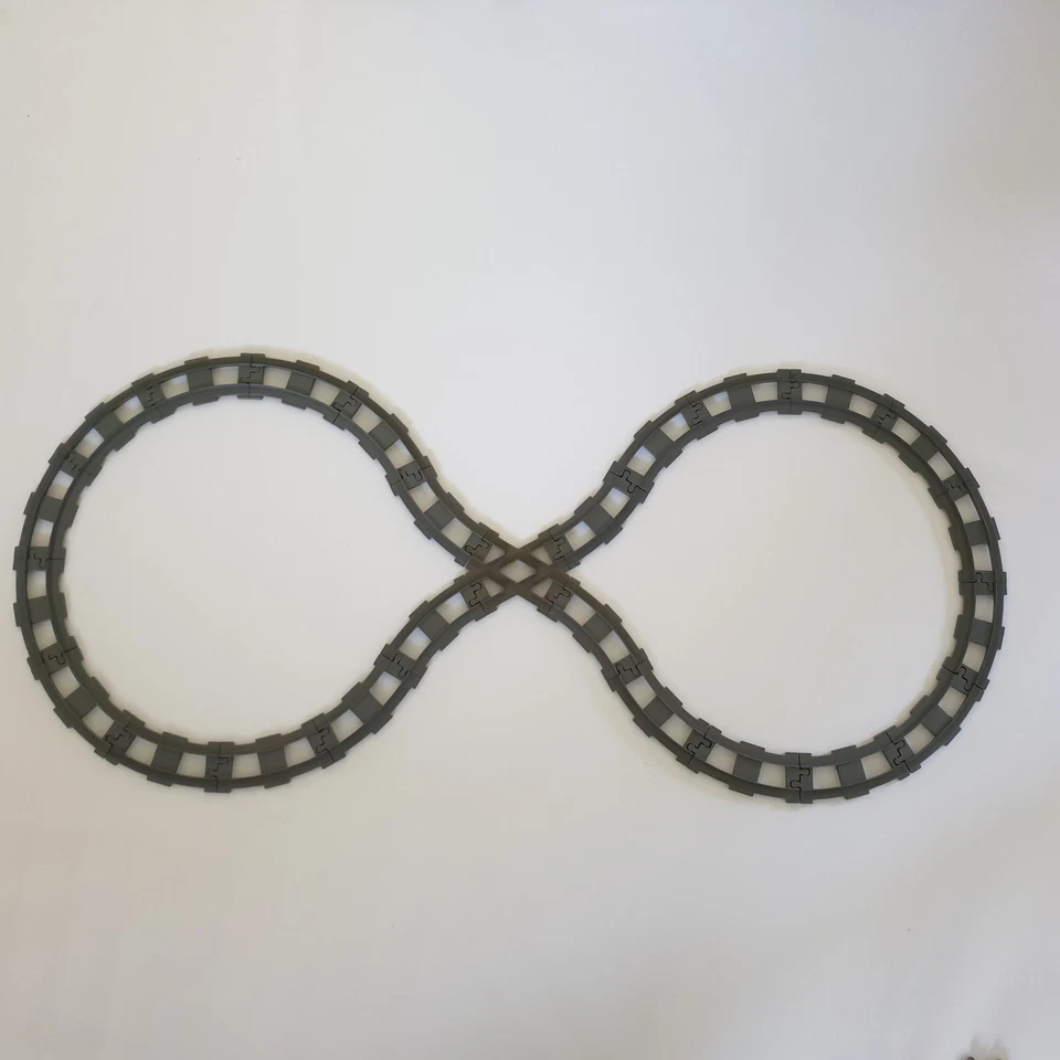 Lego® Duplo TREN GRIS (DBG) FERROCARRIL Vía de Tren JUEGO DE RIELES - Imagen 1 de 1