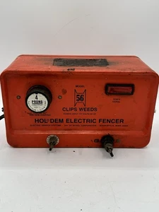 Vintage Hol-Dem Electric Fencer Model 56 - Clips Weeds -Powers On But UNTESTED - Picture 1 of 7