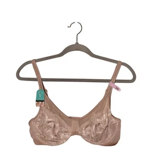 BALI NEW $48 One Smooth U Lightweight Lace Minimizer Bra Taupe 34D - Picture 1 of 3