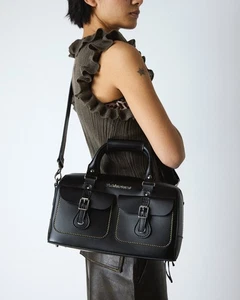 Dr. Martens Top Handle Bag Black 40758001 shoulder strap KIEV SMOOTH 28×30×12cm - Picture 1 of 10