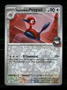 Pokémon SV10: Destined Rivals #154/182 Team Rocket's Porygon2 Rev Holo Common - Foto 1 di 2