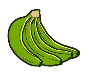 Pegatina de plátano 2515, Puerto Rico, boricua, platano, fruta - Imagen 1 de 3