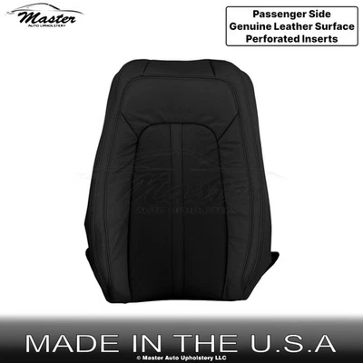 Fundas de asiento superiores de ébano para pasajero delantero perfecto de cuero para Lincoln MKZ 2017-2020 Foto 1 de 4