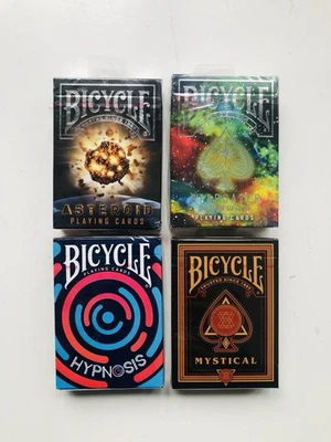 Bicycle Sealed Playing Card Decks ASTEROID MYSTICAL NEBULA HYPNOSIS Lot Of 4 - Image 1 of 4