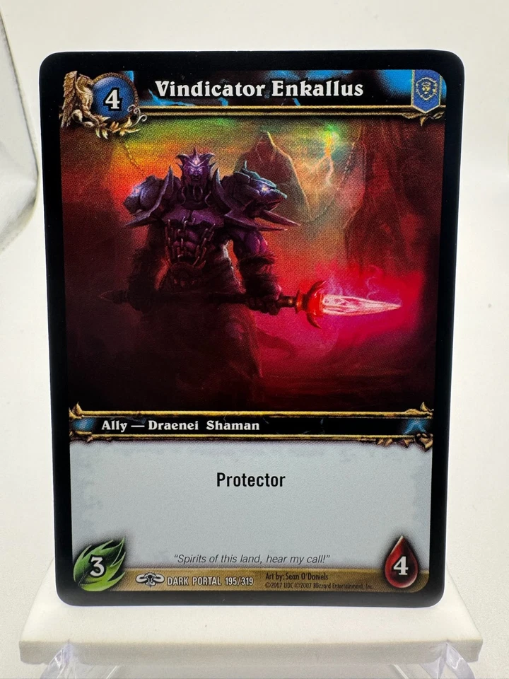 World of Warcraft TCG Foil Promo Dark Portal Vindicator Enkallus - Image 1 of 1