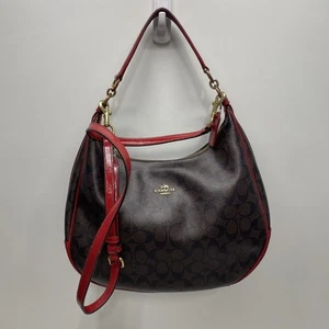 Coach Brown Signature Leather Satchel - Picture 1 of 5