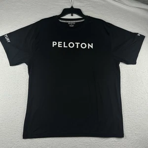 Peloton 100 Rides Century Black Short Sleeve Crew Neck T-Shirt Men Sz XL - Picture 1 of 9