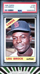1966 Topps #125 Lou Brock PSA 4 - Bild 1 von 2