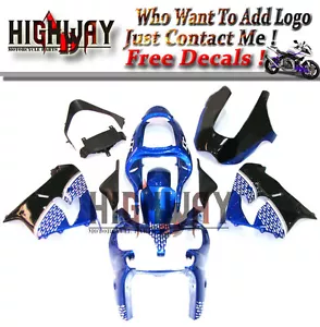 Motorrad Bodywork Fairing Kits Cowling For Kawasaki ZX-9R 2000-2001 blue black - Picture 1 of 6
