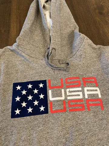 Team USA New Era French Terry Hoodie Gray Mens Size Small Ryder Cup Cover