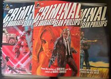 CRIMINAL #1 2 3 1st print set ICON MARVEL 2006 ED BRUBAKER optioned NM