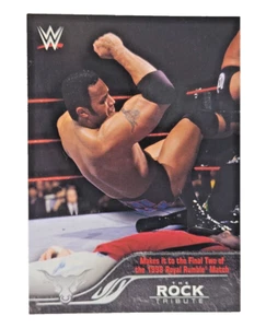 2016 Topps WWE Road to WrestleMania The Rock Tribute #2 1998 Royal Rumble - Imagen 1 de 2
