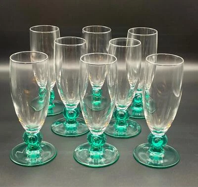 Hermosas flautas francesas vintage Luminarc Moliere con tallo de ac champán/prosecco Foto 1 de 4