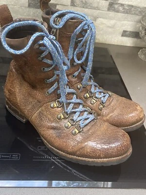 Botas Allsaints Spitalfields Puntera Marrón Combate Grunge Steampunk Unisex Eu41 Foto 1 de 4