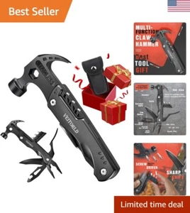 14-in-1 Stainless Steel Multitool Hammer for Men - Perfect Christmas Gift - Picture 1 of 8