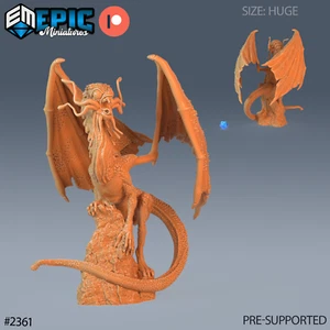 6K Resin 32mm Epic Miniatures Jabberwock Dragon Climbing (Huge) for D&D - Picture 1 of 1