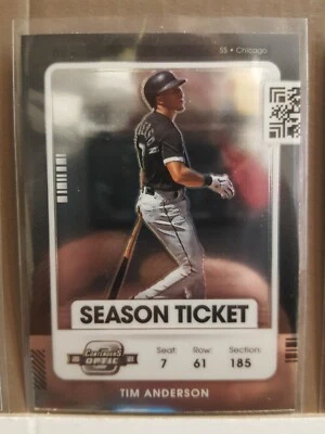 Tim Anderson 2021 Contenders OPTIC SEASON TICKET card #90 Chicago White Sox - Image 1 of 3