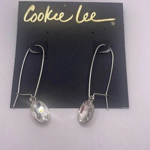 Cookie Lee Neu mit Etikett echte Kristall Ohrhänger. Style 26382 - Bild 1 von 5
