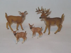 Schleich Weißschwanz Weißschwanz Hirsch Bock Reh und Rehkitze ~ 4er Set - Bild 1 von 4