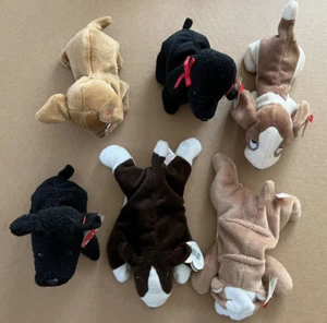 TY 6 Vintage Beanie Babies BARKERS Todos ellos!! - Imagen 1 de 1
