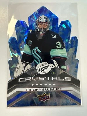 2021-22 Upper Deck Ice Ice Crystals #IC26 Philipp Grubauer Seattle Kraken - Image 1 of 2