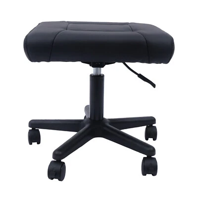 Footstool On Wheels, 15-20" Adjustable Height, Rolling Stool Foot Rest Stool USA - Image 1 of 4