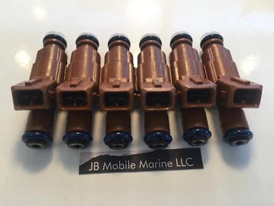 1989-1998 Jeep Cherokee 4.0L Set of 6 Upgrade Bosch Fuel Injectors 0280155831 - Image 1 of 4